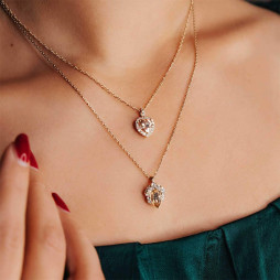 Necklace Delphine Light Champagne