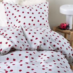 2-Piece Bedding Set Ladybug, red