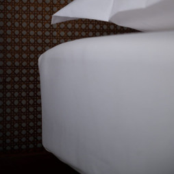 Fitted Sheet in Egyptian Cotton 180×200 cm, white