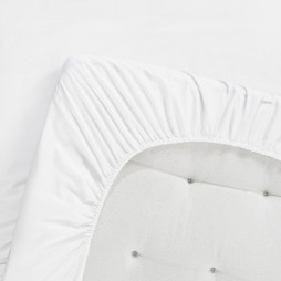 Fitted Sheet in Egyptian Cotton 180×200 cm, white