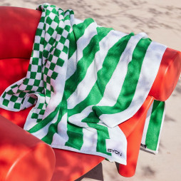 Bath towel Rio 90x150 cm green/white