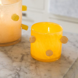 Candle Holder Arlo XS yellow/beige