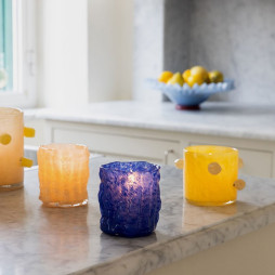 Candle Holder Arlo XS yellow/beige