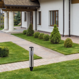 LED Solar bollards 5-pack black