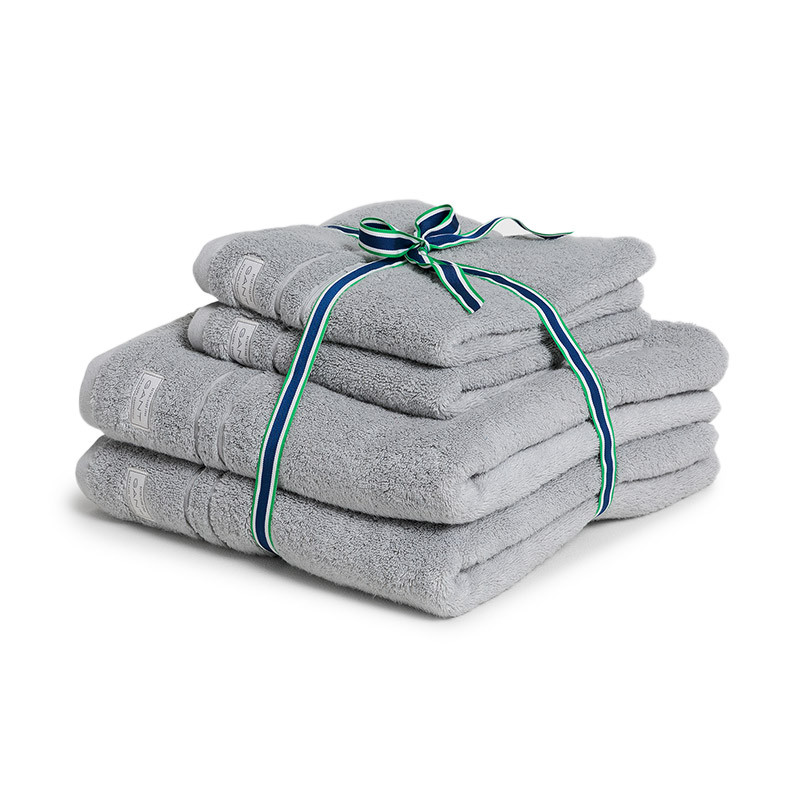 Organic Premium Towel Set 4 pcs Light Grey