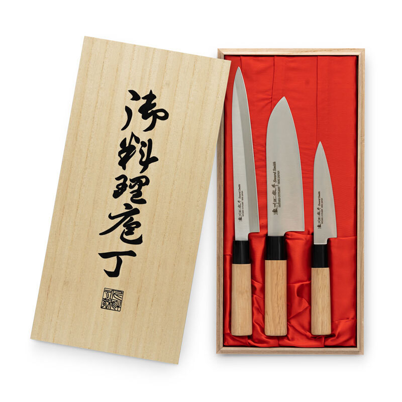 Houcho Knife Set in Balsa Box