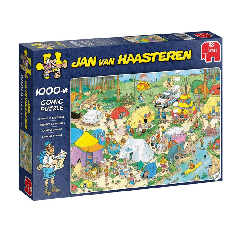Puzzle Jan van Haasteren Camping in the Forest 1000 pieces