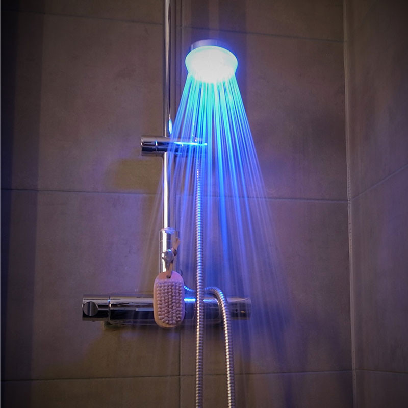 Showerhead with LED timer