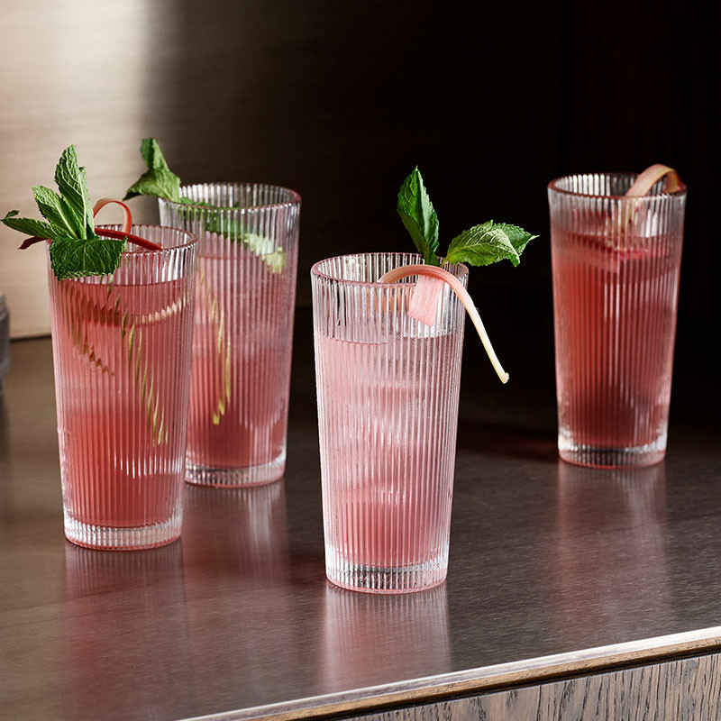 Pilastro Long Drink Glass 4-pack