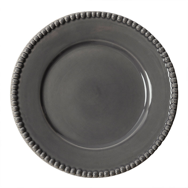 Daria Plate 28 cm Stoneware 2-pack Clean Grey