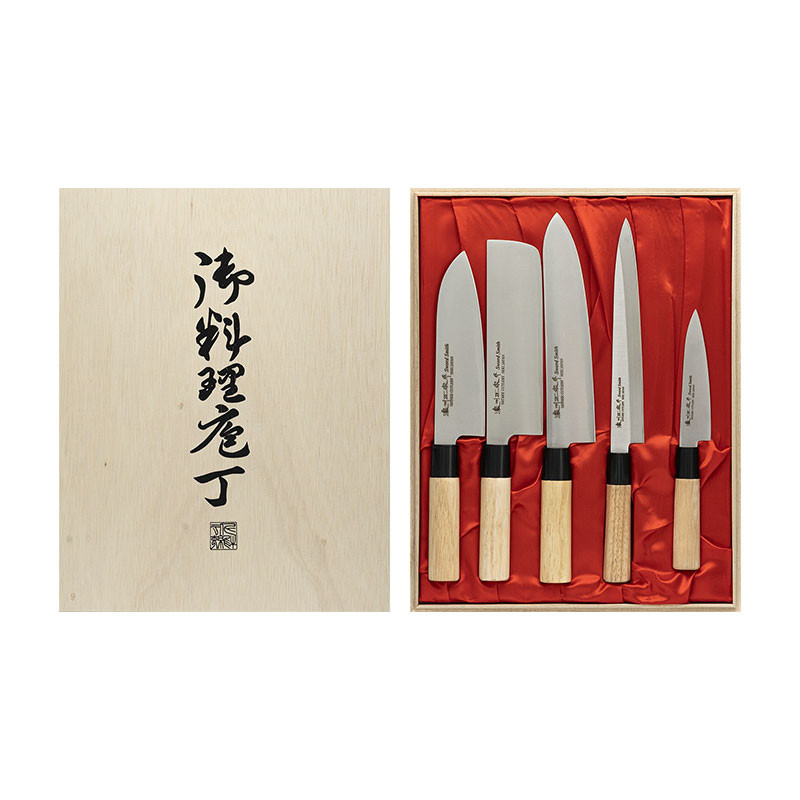 Noushu Masamune 5-pack Knife set in balsa box
