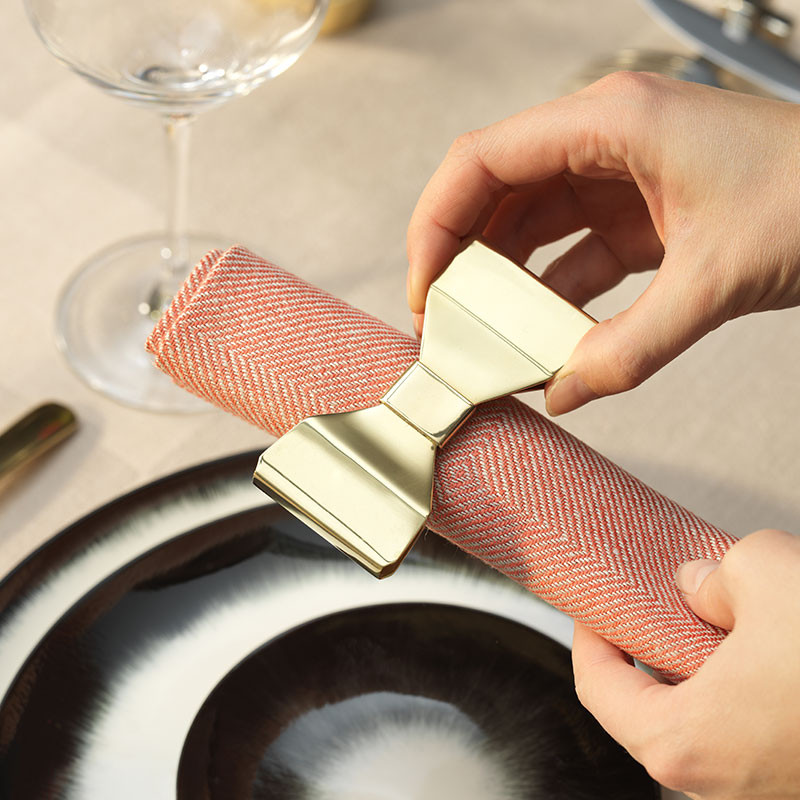 Bowie Napkin Ring Brass 2-pack