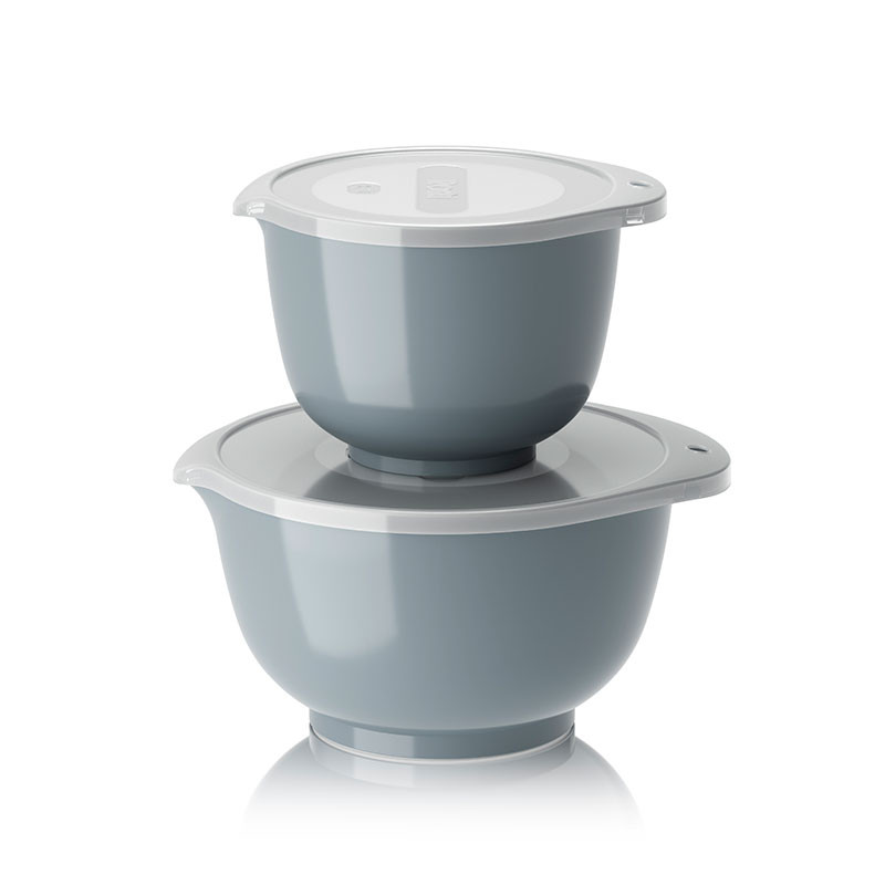 Margrethe Bowl set 2-pack with lid Dusty Blue