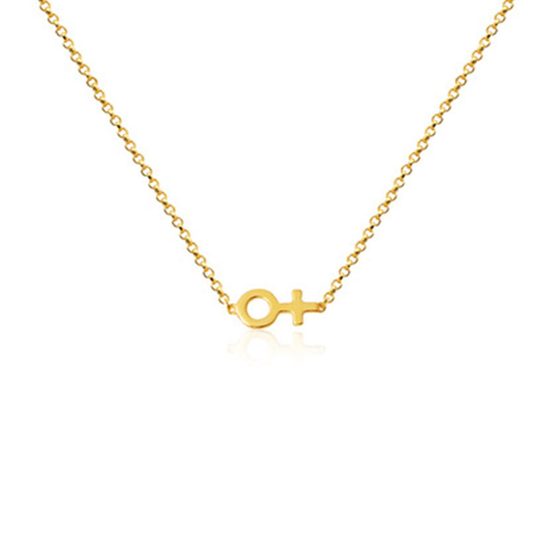 Woman Necklace Goldplated