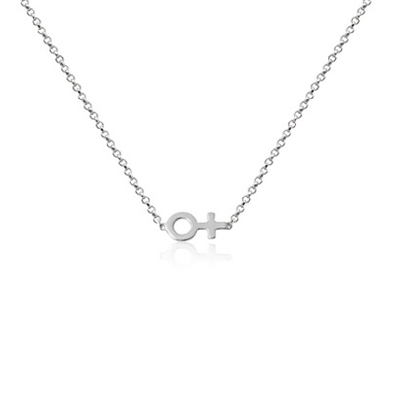 Woman Necklace Silver