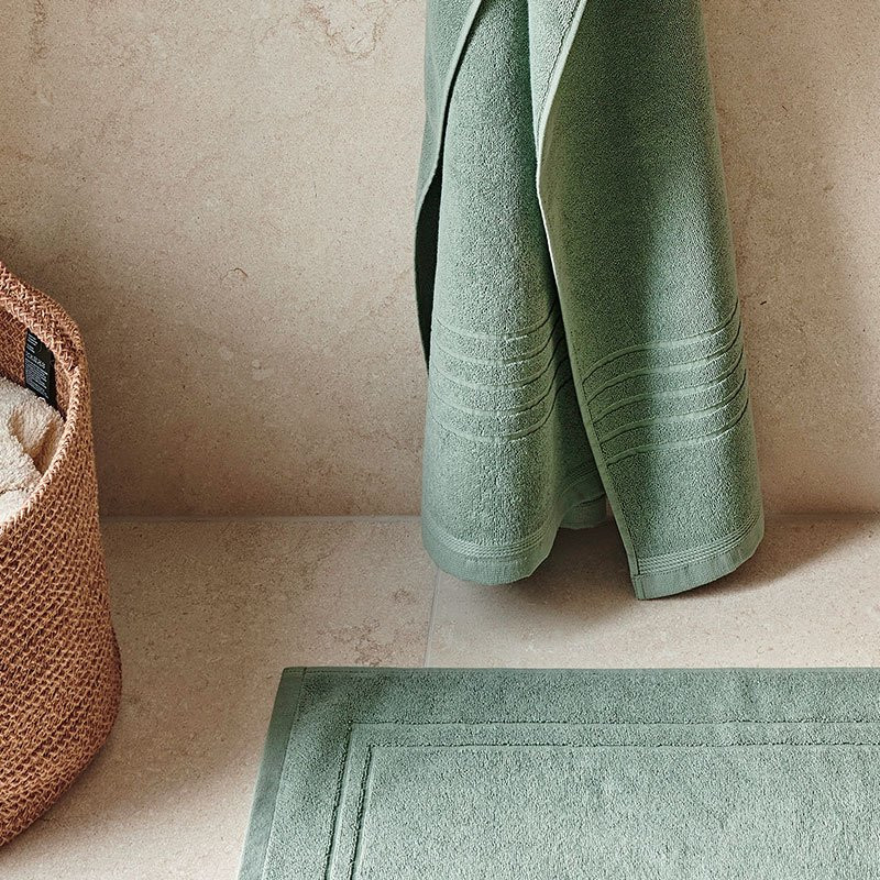 Shower Mat Helle Terrycloth 50x70 cm Green