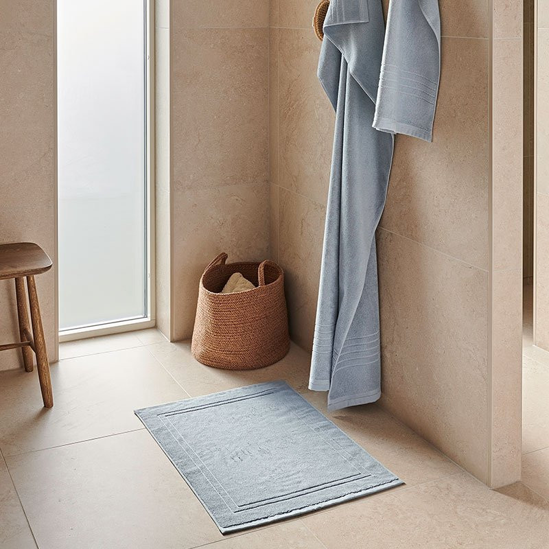 Shower Mat Helle Terrycloth 50x70 cm Light Blue