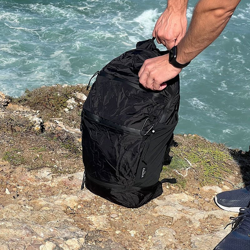 Foldable Backpack Black