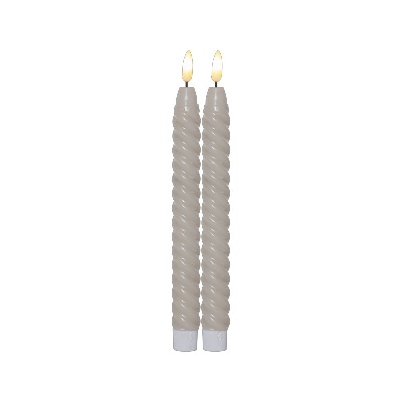 2-pack Swirl LED candle