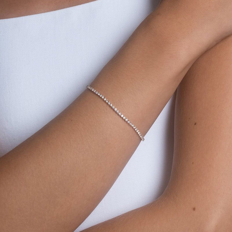 Shiny Tennis Bracelet Gold M