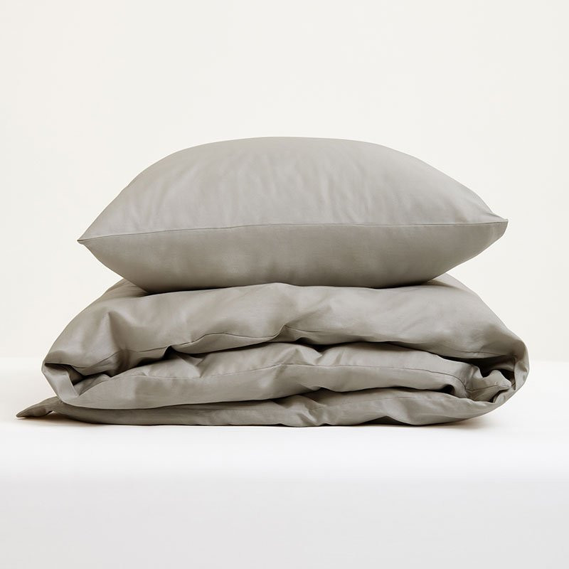 Bedding Set Arkipelag Blank Single Dark Greige 150x210 cm