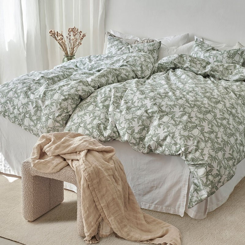 2-Piece Bedding Set Pomegranate, green