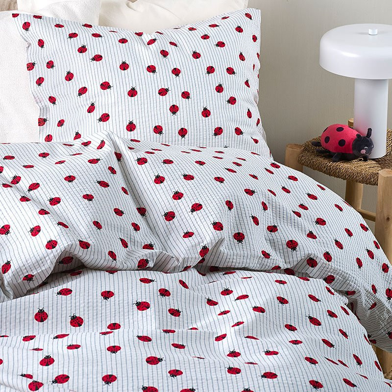 2-Piece Bedding Set Ladybug, red