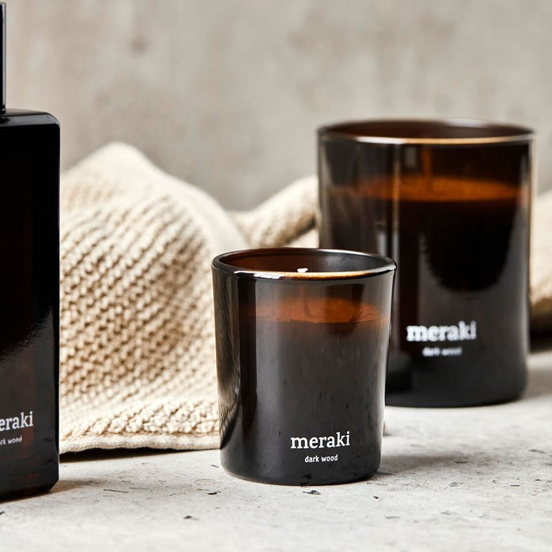 Scented candles 2-pack Dark Wood
