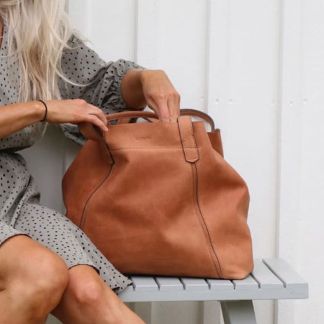 Paris tote bag tan Saddler 25628 Scandic Friends Shop
