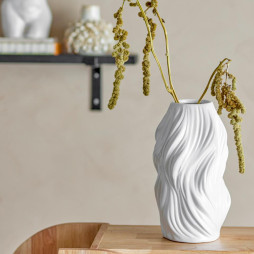 Sanak Vase, White, Ceramic