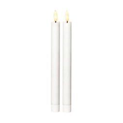 LED Antikljus 2-pack Flamme Rustic 25 cm