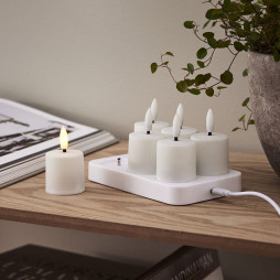 LED Ljus 6-pack Flamme Charge