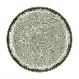 Ostindia Floris Tallrik 20 cm grön