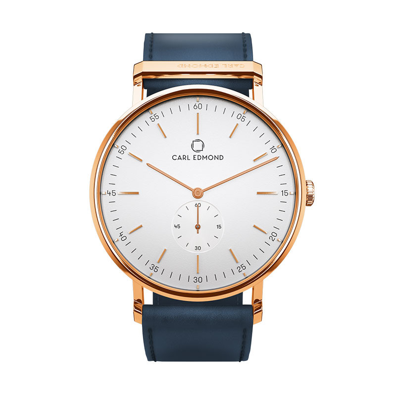 Ryolit 40 White Deluxe Rose Gold - Ocean Blue Leather