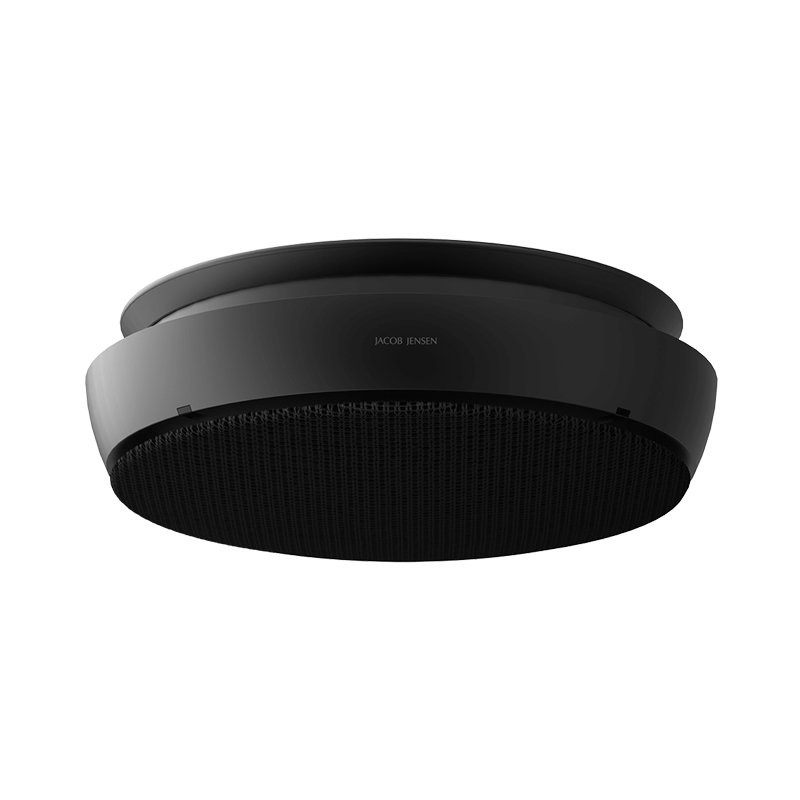 Optisk brandvarnare 10 cm Svart