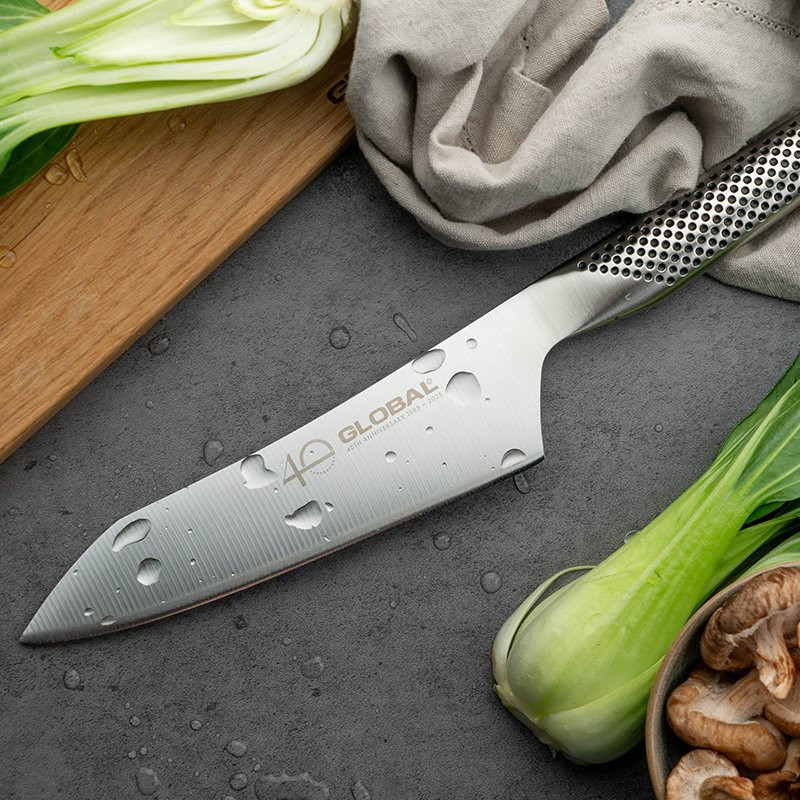 Global 40-års Jubileumskniv Kockkniv Oriental 18cm