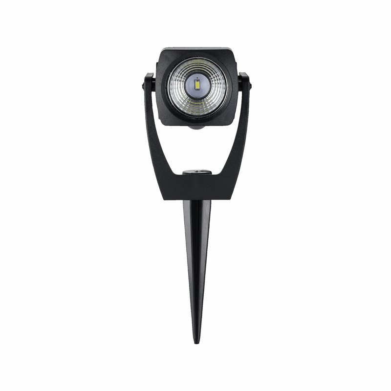 LED Solcellslampa spike svart