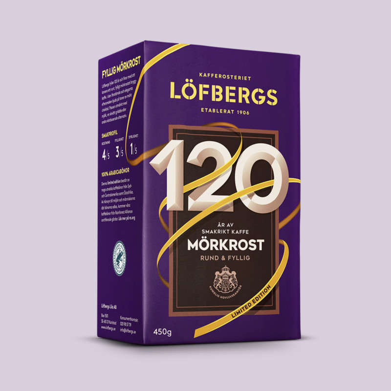 120år LTD Mörkrost brygg 450g RA