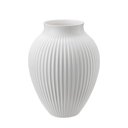 Vase 27 cm Ripple Hvit
