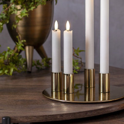 LED Antikklys 2-pakning Flamme Rustic 15 cm 