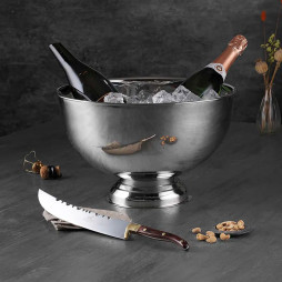 Champagnesabel stål/tre