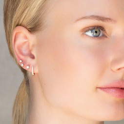 Øreringer Alliance Diamond Hoops