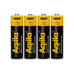 Uppladdningsbart USB-C Lithium batteri AA 1,5V 4-p