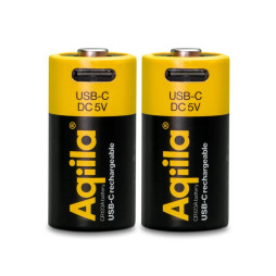 Uppladdningsbart USB-C Lithium batteri CR123A 2-p