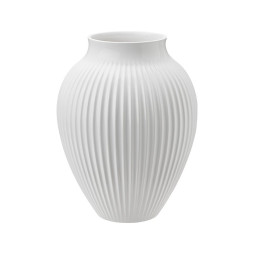 Vas H 20 cm ripple white