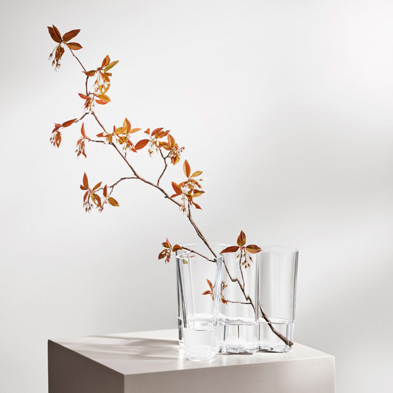Alvar Aalto duo vase 95+160 mm klar