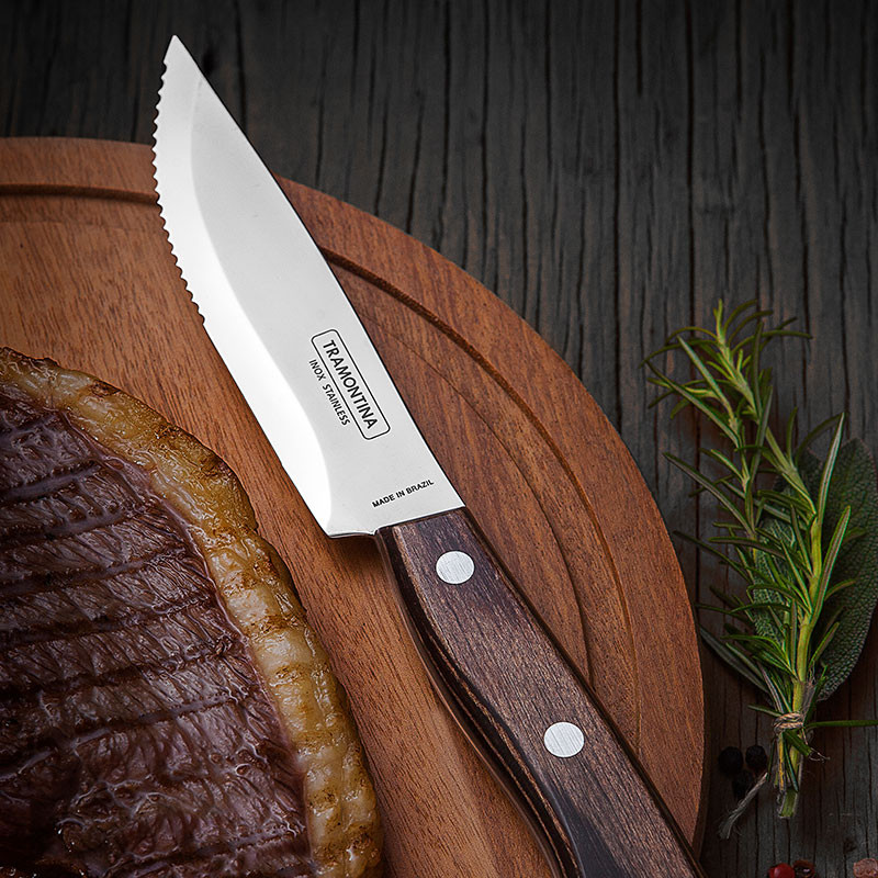 Steakkniver 4-pakning Brun