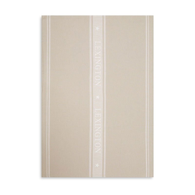 Icons Jacquard Kjøkkenhåndkle 50x70 cm Beige/Hvit