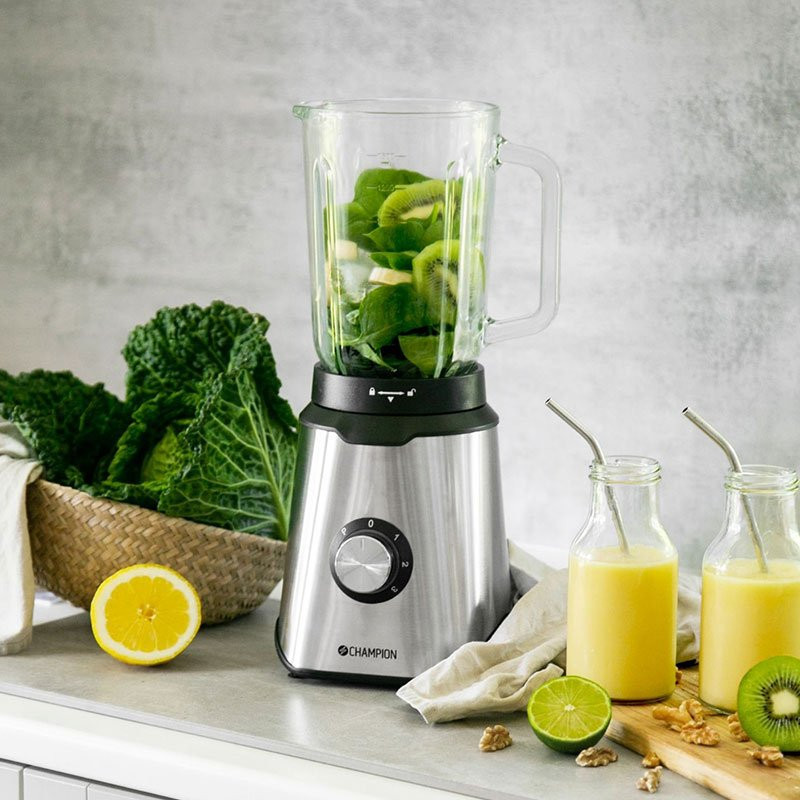 Blender 1,5L 600W Glasskanne Rustfritt stål