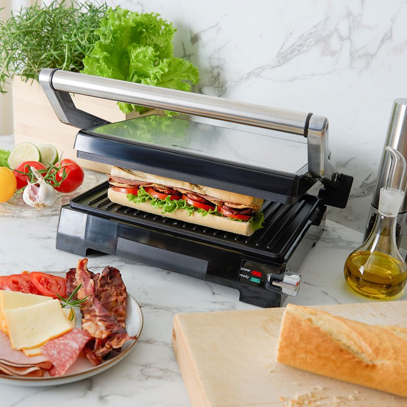 Paninigrill Pro Health 2-i-1 med bordgrill 2000W